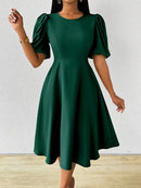 Vestido Moda Evangélica Com Modelagem Cintura - Elegance
