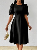 Vestido Moda Evangélica Com Modelagem Cintura - Elegance