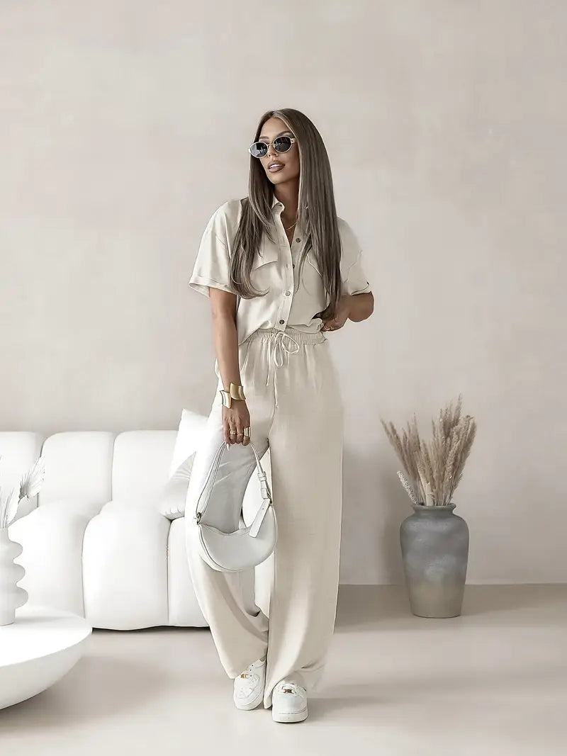 Conjunto Moda Evangélica Com Modelagem Cintura - Linho Flor