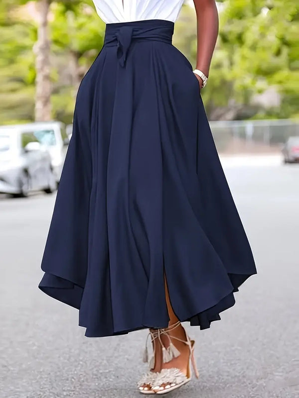 Saia Cintura Alta Moda Evangélica Com Modelagem - Maxine