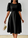 Vestido Moda Evangélica Com Modelagem Cintura - Elegance