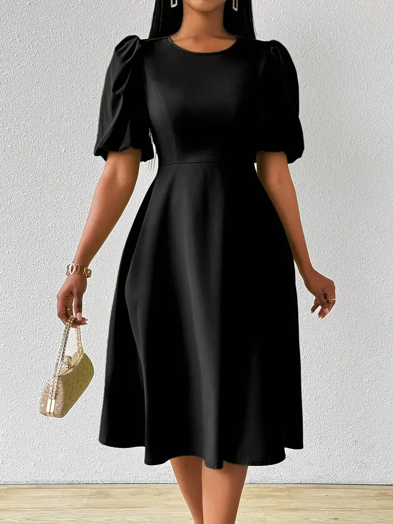 Vestido Moda Evangélica Com Modelagem Cintura - Elegance