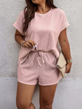 Conjunto Casual Plus Size - Nicolle lojasoeconomia Rosa G 