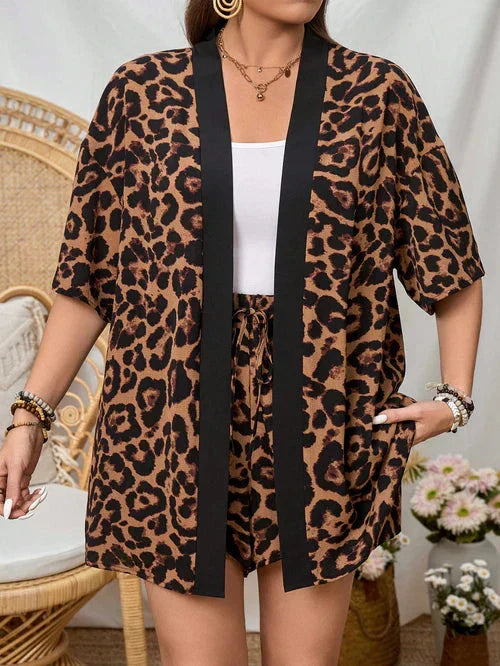 Conjunto de Quimono e Shorts Plus Size - Louise lojasoeconomia 
