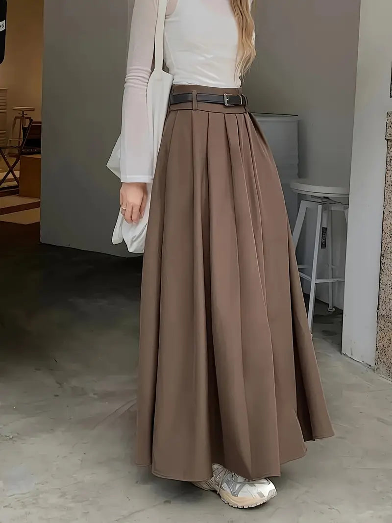 Saia Cintura Alta Moda Evangélica Com Modelagem - Carmen