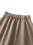 Saia Cintura Alta Moda Evangélica Com Modelagem - Florine