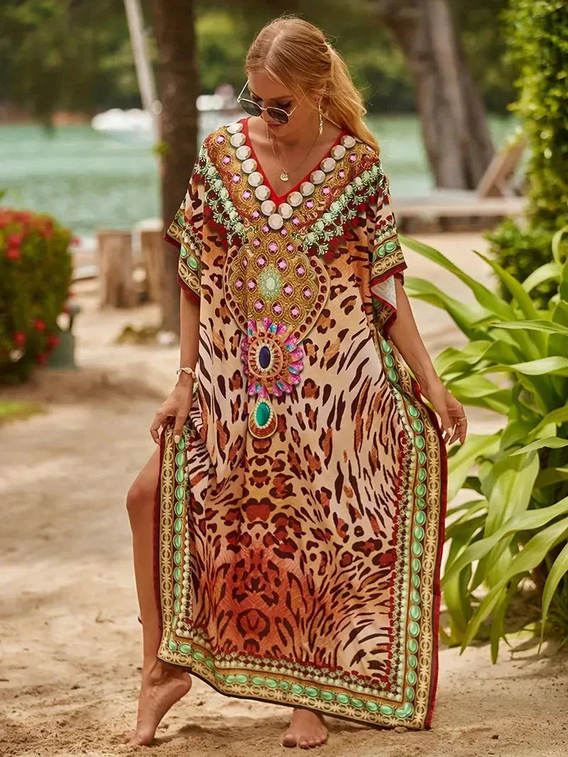 Kaftans Tropical 2025 - Vivian lojasoeconomia 