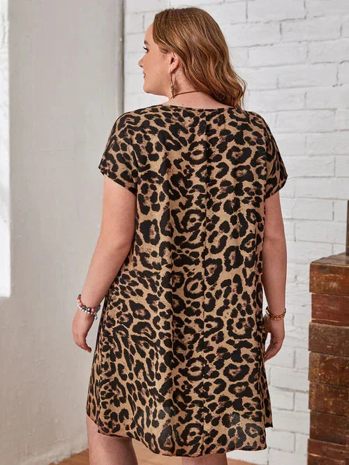Vestido Plus Size - Animal Print lojasoeconomia 