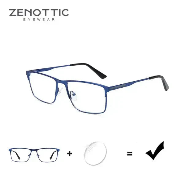 Zenottic - Óculos com Grau Adaptável Anti Luz Azul VEST 024 bacanaoferta Azul 
